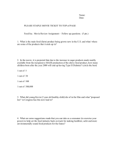 Food Inc. Movie Questions