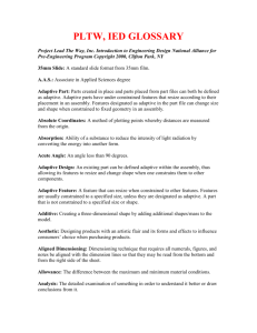 PLTW, IED GLOSSARY - Hough HS Arch Design