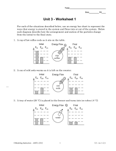 Unit 3 - Worksheet 1