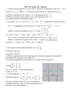 1982 AP Calculus AB