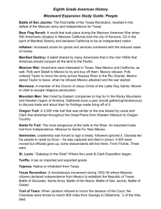 TEST Study Guide Westward Expansion