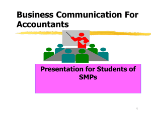 Business Com. For Accountants
