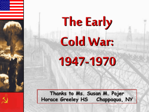 The Early Cold War