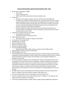 Mexican Revolution Notes 2011