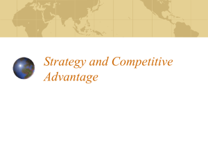 Strategy and Competitive Advantage