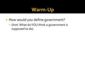 Principles of Government