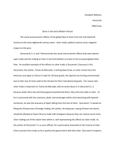 DBQ Essay - Silver Trade