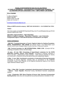 Click Here to Full CV of Brice Fiquemo