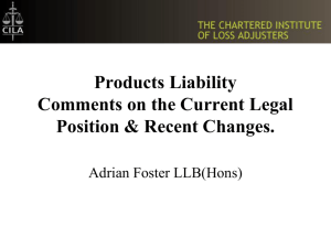 Products Liability