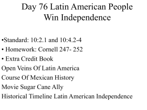 Latin American Independance