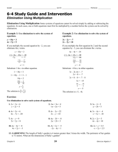 6-4 Study Guide and Intervention