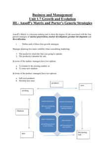 Business and Management growth and evolution HL ansoff and