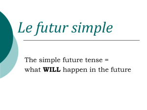 Le future simple