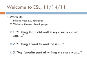 11/14 Class PowerPoint