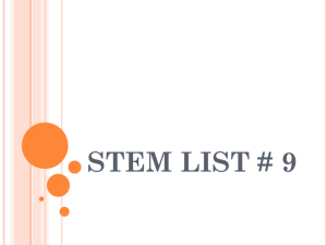 STEM LIST # 9 - RSMS Team 6A
