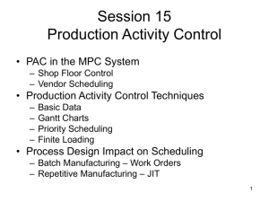 Production Activity Control