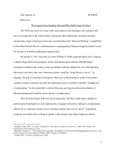 The Lemon Grove Incident
