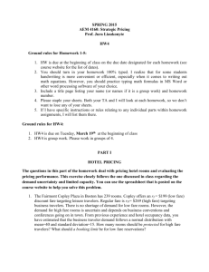 SPRING 2015 AEM 4160: Strategic Pricing Prof. Jura Liaukonyte