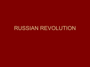 RUSSIAN REVOLUTION