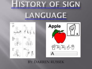 History of sign language