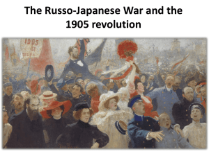 The Russo-Japanese War and the 1905 revolution