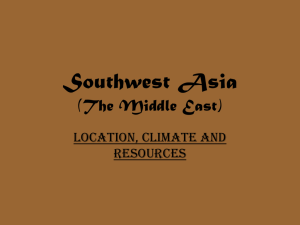 Southwest Asia (The Middle East)