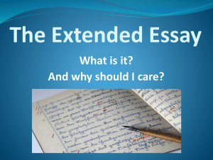 Extended Essay