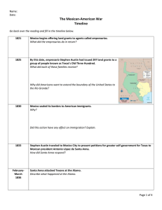 The Mexican-American War Timeline