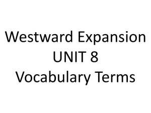 American Revolution Vocabulary Terms