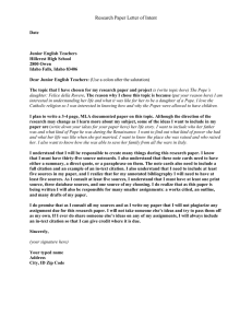 Letter of Intent