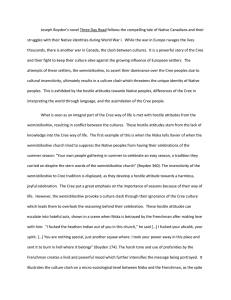 Three Day Road English Essay