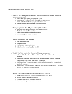 Sample/Practice Questions for AP History Exam: From 1818 until the