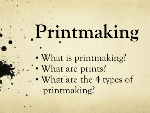 RELIEF PRINTMAKING