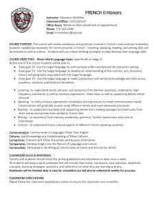 Von French 2 syllabus 2015-1016