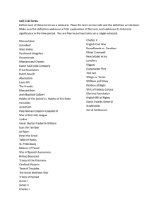 Unit 3 ID Terms Define each of these terms on a notecard. Place the