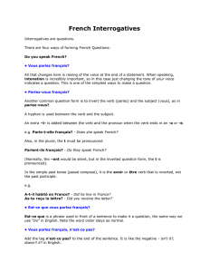 Interrogatives