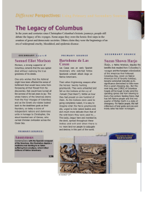 Different Perspectives: Using Primary and Secondary Sources The