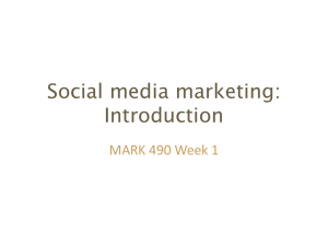 Social media marketing: Introduction