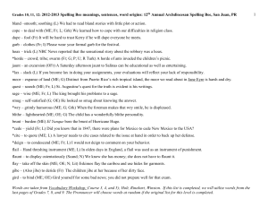 12 13 sentences origins meanings 10,11,12