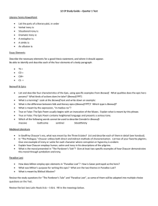 12 CP Study Guide – Quarter 1 Test Literary Terms PowerPoint List