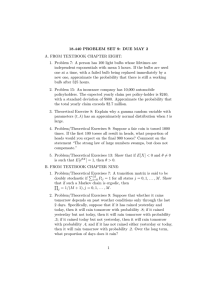 18.440 PROBLEM SET 9: DUE MAY 2