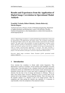 Results and Experiences from the Application of Analysis
