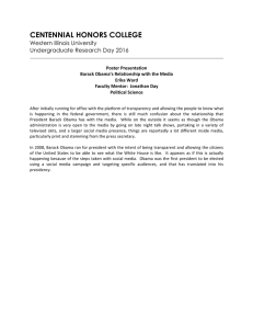 CENTENNIAL HONORS COLLEGE Western Illinois University Undergraduate Research Day 2016