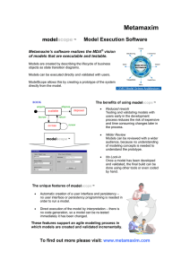 Metamaxim model  Model Execution Software