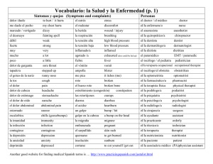 Vocabulario: la Salud y la Enfermedad (p. 1) Personas