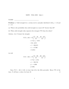 M3070 – FALL 2003 – Quiz 4 NAME: