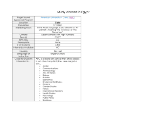 Study Abroad in Egypt
