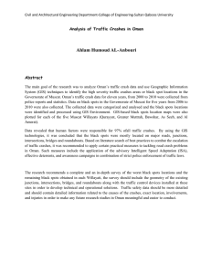 Ahlam Humoud AL-Anbouri  Analysis of Traffic Crashes in Oman Abstract