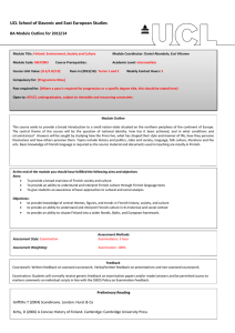UCL School of Slavonic and East European Studies