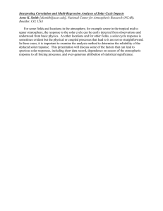 Interpreting Correlation and Multi-Regression Analyses of Solar Cycle Impacts